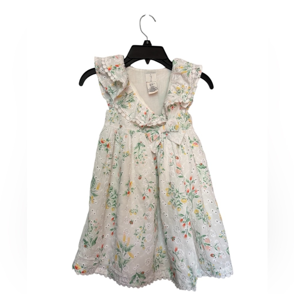 Joie White Floral Kids Dress 4T